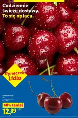 Lidl Czereśnie luzem Ryneczek Lidla oferta