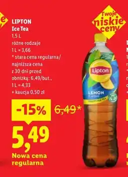 Lidl Herbata mrożona Lipton Ice Tea oferta