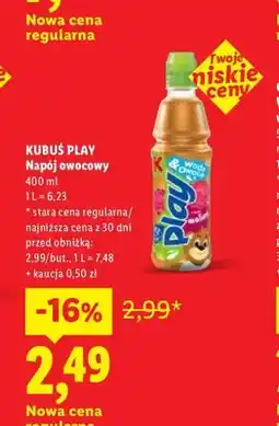 Lidl Napój owocowy Kubuś Play oferta