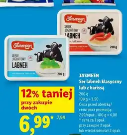 Lidl Ser labneh klasyczny Jasmeen oferta