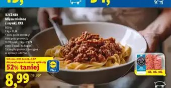 Lidl Mięso mielone z szynki XXL Rzeźnik oferta