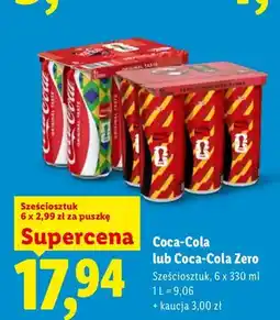 Lidl Napój gazowany Coca-Cola 6-pak oferta