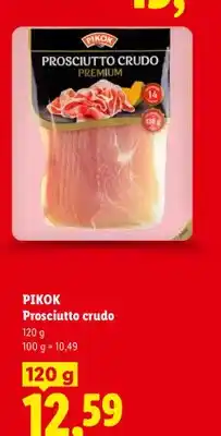 Lidl Szynka Prosciutto crudo Pikok oferta