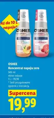 Lidl Koncentrat napoju zero Oshee Drop In Tea Zero oferta
