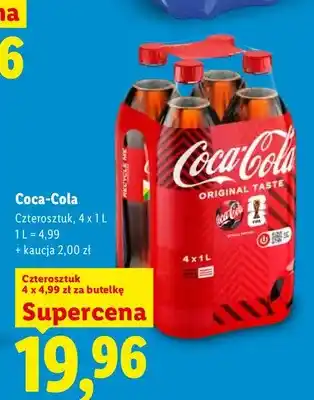 Lidl Napój gazowany Coca-Cola 4-pak oferta