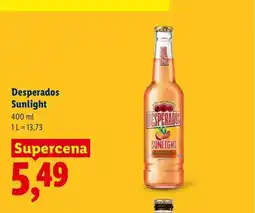 Lidl Piwo Desperados Sunlight oferta