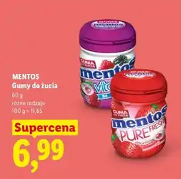 Lidl Gumy do żucia Mentos Pure Fresh oferta