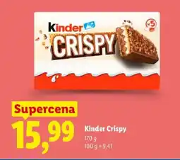 Lidl Ciastka Kinder Crispy oferta