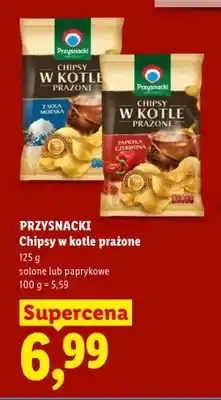 Lidl Chipsy w kotle prażone Przysnacki z solą morską oferta