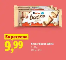 Lidl Wafelki Kinder Bueno White 3-pak oferta