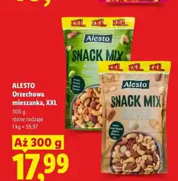 Lidl Orzechowa mieszanka Alesto Snack Mix Roasted & Salted XXL oferta