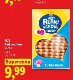 Lidl Rurki waflowe suche Flis Happy oferta