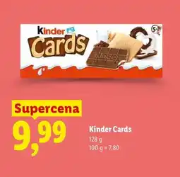 Lidl Wafelki Kinder Cards oferta