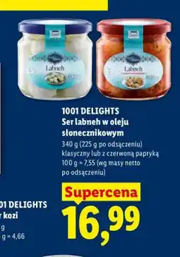 Lidl Ser labneh w oleju słonecznikowym klasyczny 1001 Delights oferta