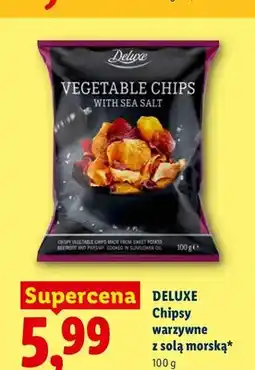 Lidl Chipsy warzywne z solą morską Deluxe oferta