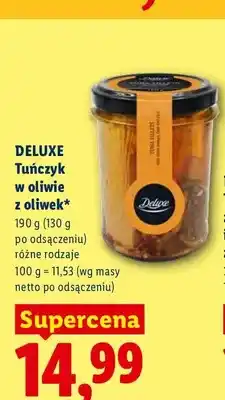 Lidl Tuńczyk w oliwie z oliwek Deluxe oferta