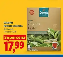Lidl Herbata cejlońska Dilmah Ceylon Gold oferta