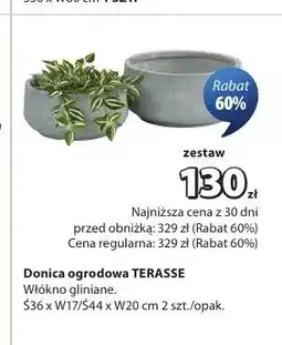 JYSK Donica ogrodowa Terasse 2-pak oferta