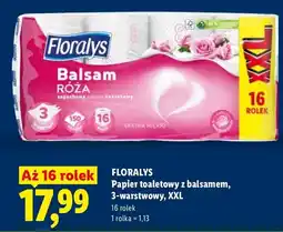 Lidl Papier toaletowy z balsamem 3-warstwowy Floralys XXL oferta