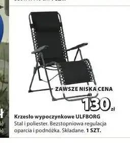 JYSK Krzesło wypoczynkowe Ulfborg oferta