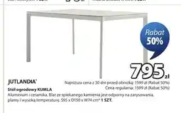 JYSK Stół ogrodowy Jutlandia Kumla oferta