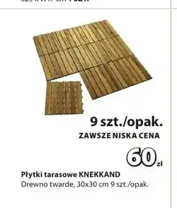 JYSK Płytki tarasowe KNEKKAND oferta