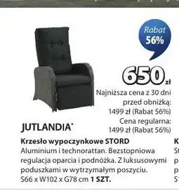 JYSK Krzesło wypoczynkowe Jutlandia Stord oferta