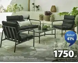 JYSK Zestaw mebli ogrodowych Lillestroem stół + sofa + 2 krzesła oferta