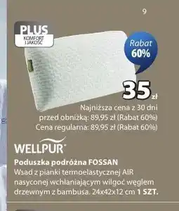 JYSK Poduszka podróżna Wellpur Fossan 24x42x12 cm oferta