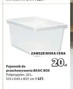 JYSK Pojemnik do przechowywania BASIC BOX oferta
