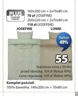 JYSK Komplet pościeli JOSEFINE oferta