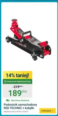 ERLI Podnośnik samochodowy RED TECHNIC + kobyłki oferta