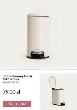 Homla Kosz łazienkowy LINEA MAT beżowy oferta