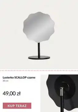Homla Lusterko SCALLOP czarne oferta