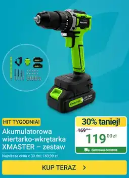 ERLI Akumulatorowa wiertarko-wkrętarka XMASTER zestaw oferta