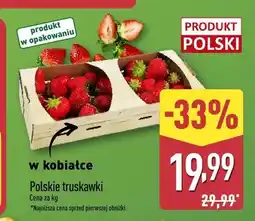 ALDI Truskawki polskie w kobiałce oferta