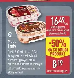 ALDI Lody orzech włoski z sosem figowym Mucci oferta