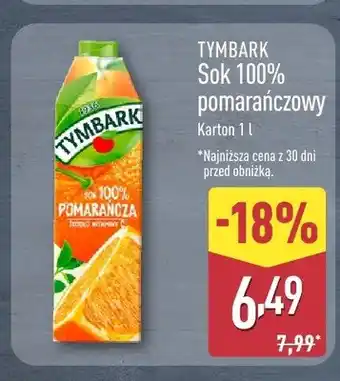 ALDI Sok 100% pomarańczowy Tymbark oferta