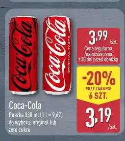 ALDI Napój gazowany Coca-Cola Original Taste oferta