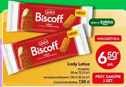 Żabka Lody Lotus na patyku oferta