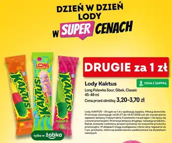 Żabka Lody Kaktus oferta