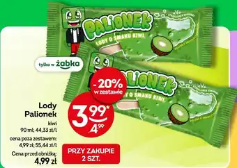 Żabka Lody Palionek kiwi oferta