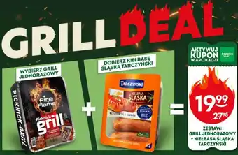 Żabka Zestaw: Grill jednorazowy + Kiełbasa Śląska Tarczyński oferta