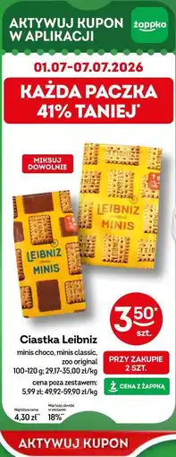 Żabka Ciastka Leibniz minis choco, minis classic, zoo original oferta