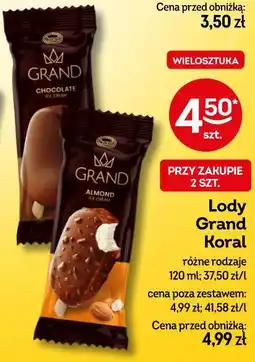 Żabka Lody Grand Koral różne rodzaje oferta