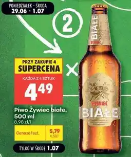 Biedronka Piwo Żywiec białe 500 ml oferta