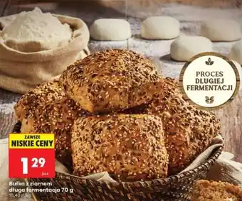 Biedronka Bułka z ziarnem długa fermentacja 70 g oferta