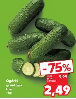 Kaufland Ogórki gruntowe luzem 1 kg oferta
