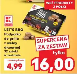 Kaufland LET’S BBQ Podpałka do grilla z wełny drzewnej 32 sztuki w zestawie oferta