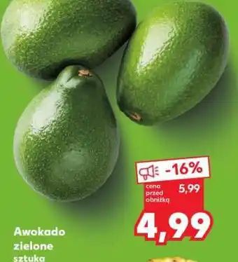 Kaufland Awokado zielone sztuka oferta